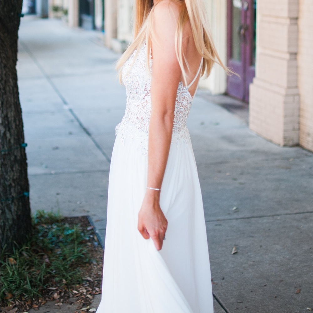 White Prom dress